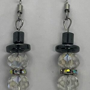 Crystal Snowman Earrings