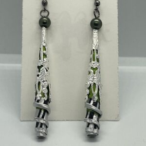 Silver & Green Art Deco Style