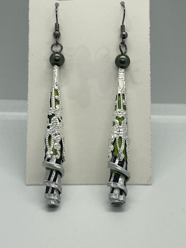 Silver & Green Art Deco Style